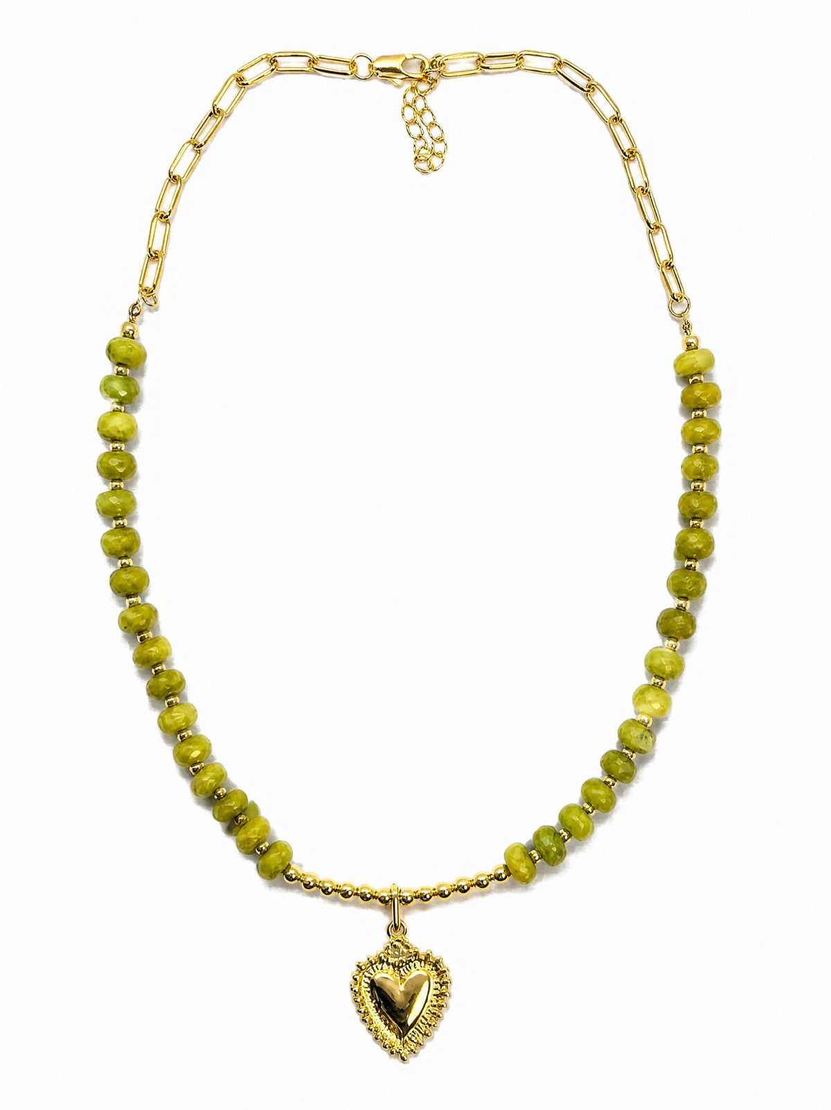Sage heart necklace Neck-26005