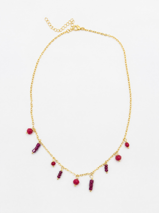 Red crystal chocker Neck-26001