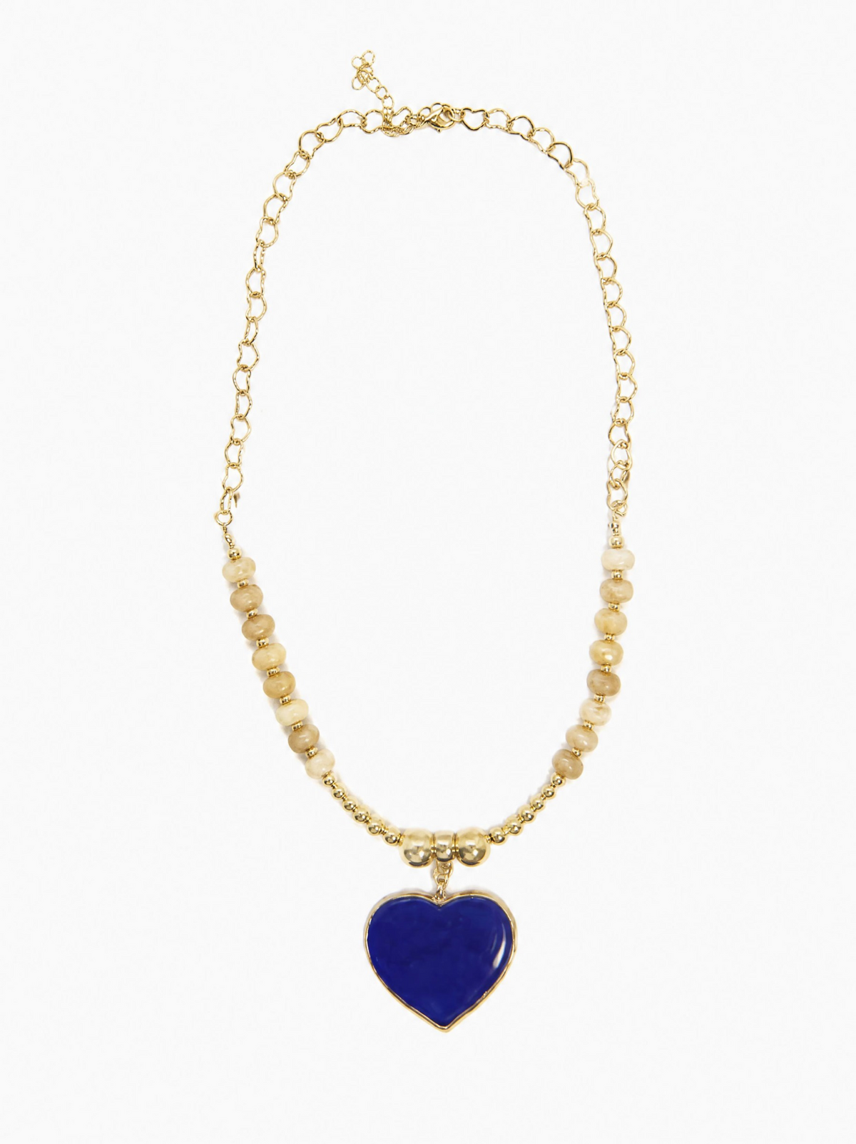 Blue heart necklace Neck-26002